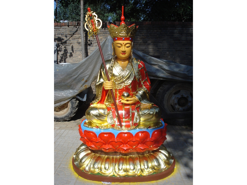 พระกษิติครรภ์ลงสี สูง 2.0 เมตร